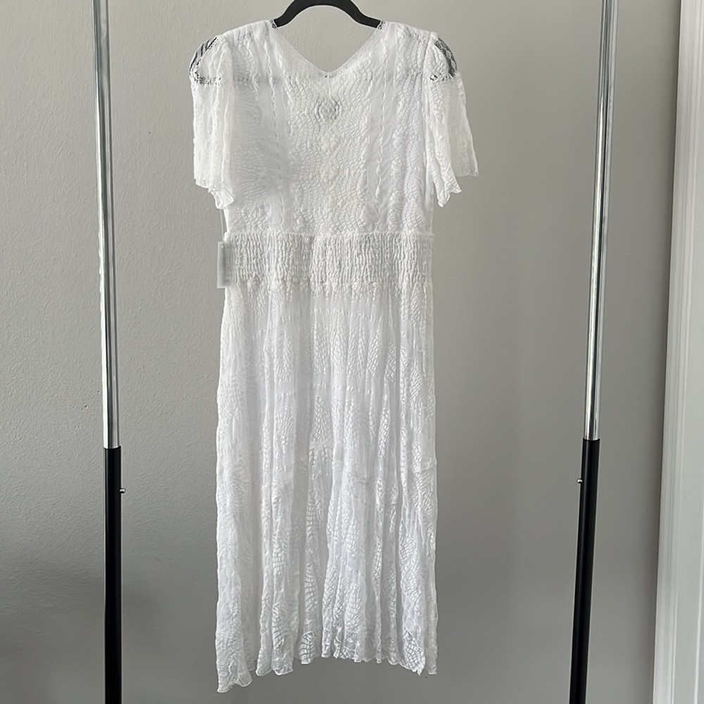 NWT Rabbit Rabbit Rabbit Design Short Sleeve Fit + Flare Dress Size 6 - Picture 6 of 6